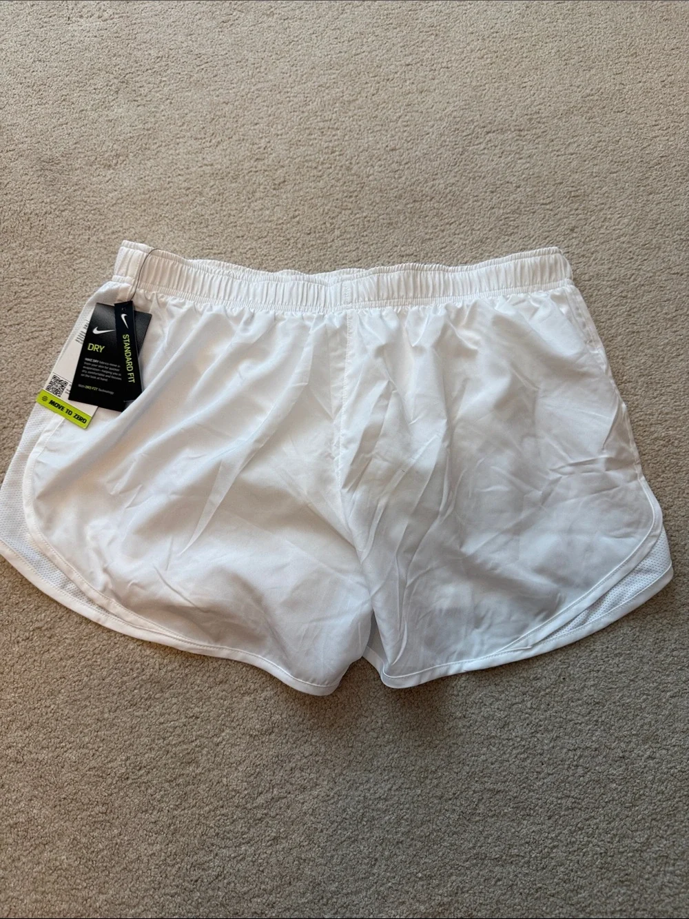 NWT Nike Dri-Fit Technology Shorts Standard Fit White Women's Size XL